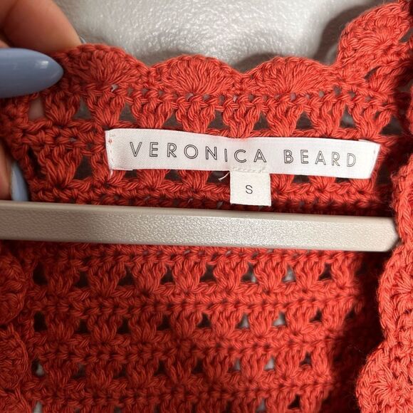 Veronica Beard Crochet Short Sleeve Dress - Picture 2 of 4